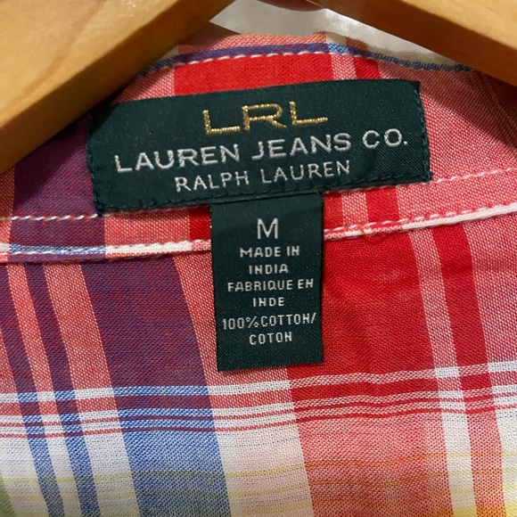 Ralph Lauren lightweight plaid button down - Picture 4 of 6